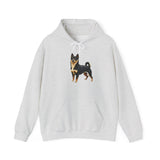 Black & Tan Shiba Inu  -  Unisex 50/50 Hooded Sweatshirt