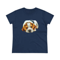 English Foxhound 'Sheeba' Women's Midweight Cotton Tee