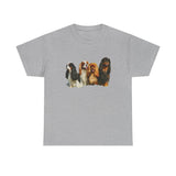 King Charles Spaniel 'Cavalier Club; Unisex Heavy Cotton Tee