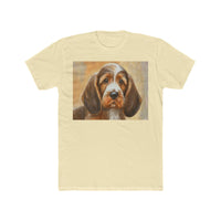 Basset Fauve de Bretagne  Men's Fitted Cotton Crew Tee