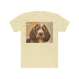 Basset Fauve de Bretagne  Men's Fitted Cotton Crew Tee