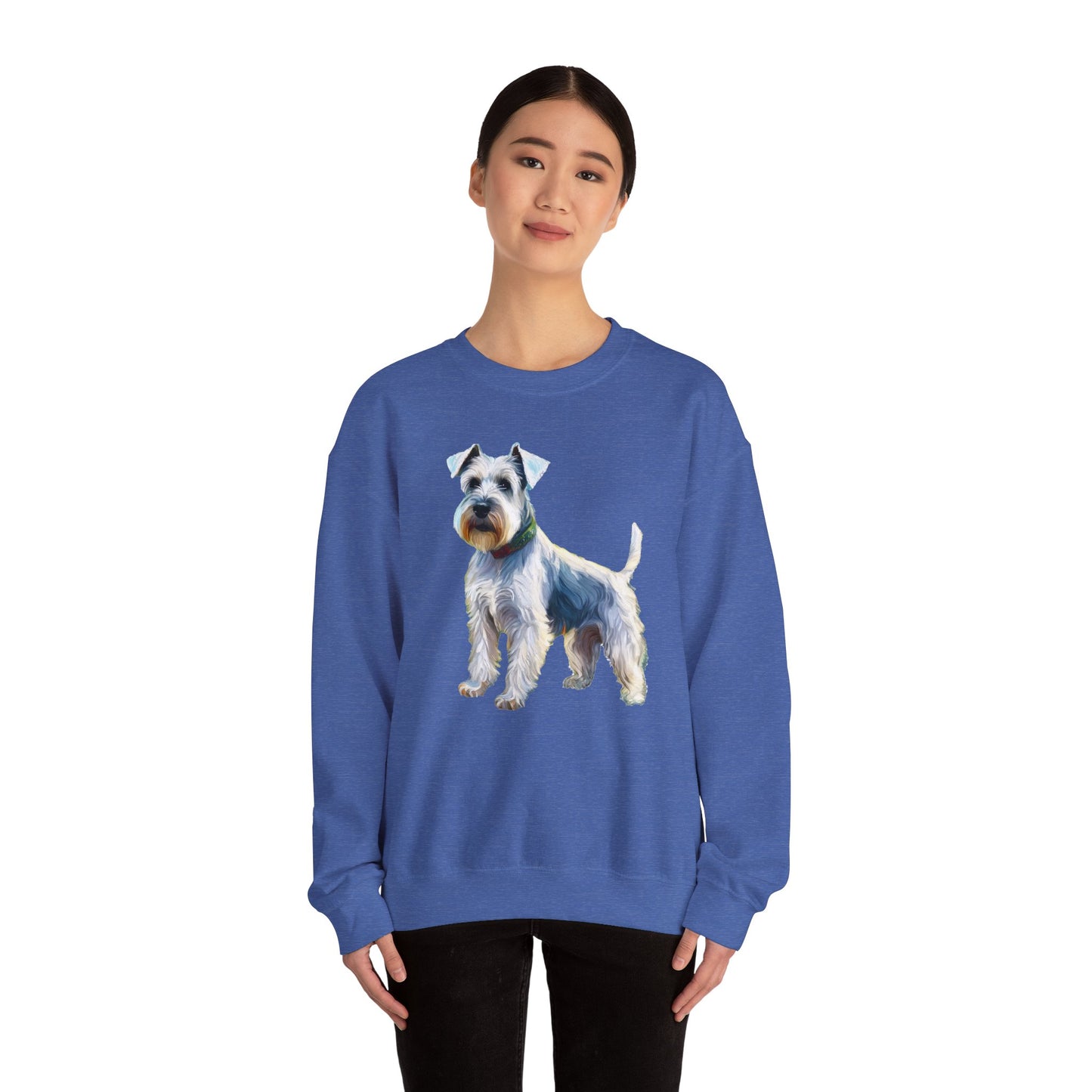 White Schnauzer - Unisex 50/50 Crewneck Sweatshirt