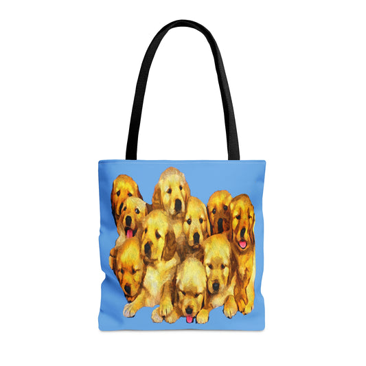 Golden Retriever Puppies Tote Bag