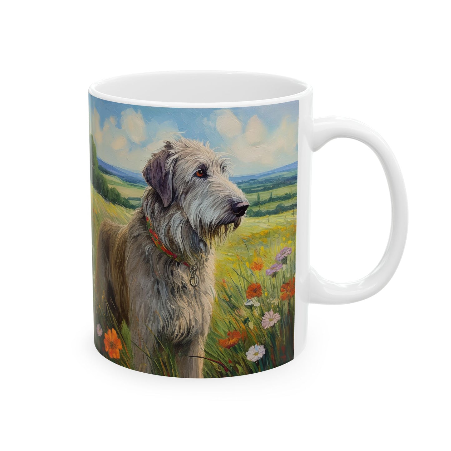 Irish Wolfhound Ceramic Mug - 2 Sizes