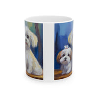 Maltese Puppies Ceramic Mug 11oz