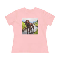 Irish Water Spaniel Women's Relaxed Fit Cotton Tee