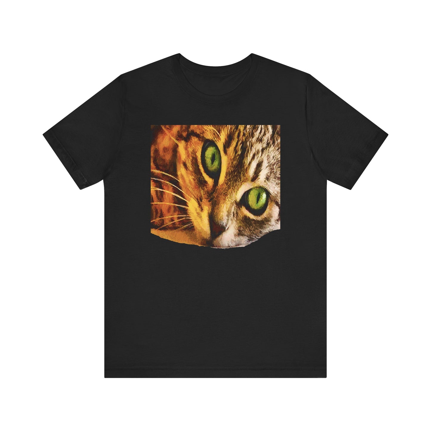 Wide-eye Cat Unisex Jersey Short Sleeve Tee