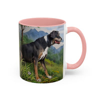 Mountain Cur Ceramic Accent Coffee Mug  - 2 Sizes