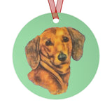 Dachshund 'Doxie 1' Christmas Tree  Metal Ornaments