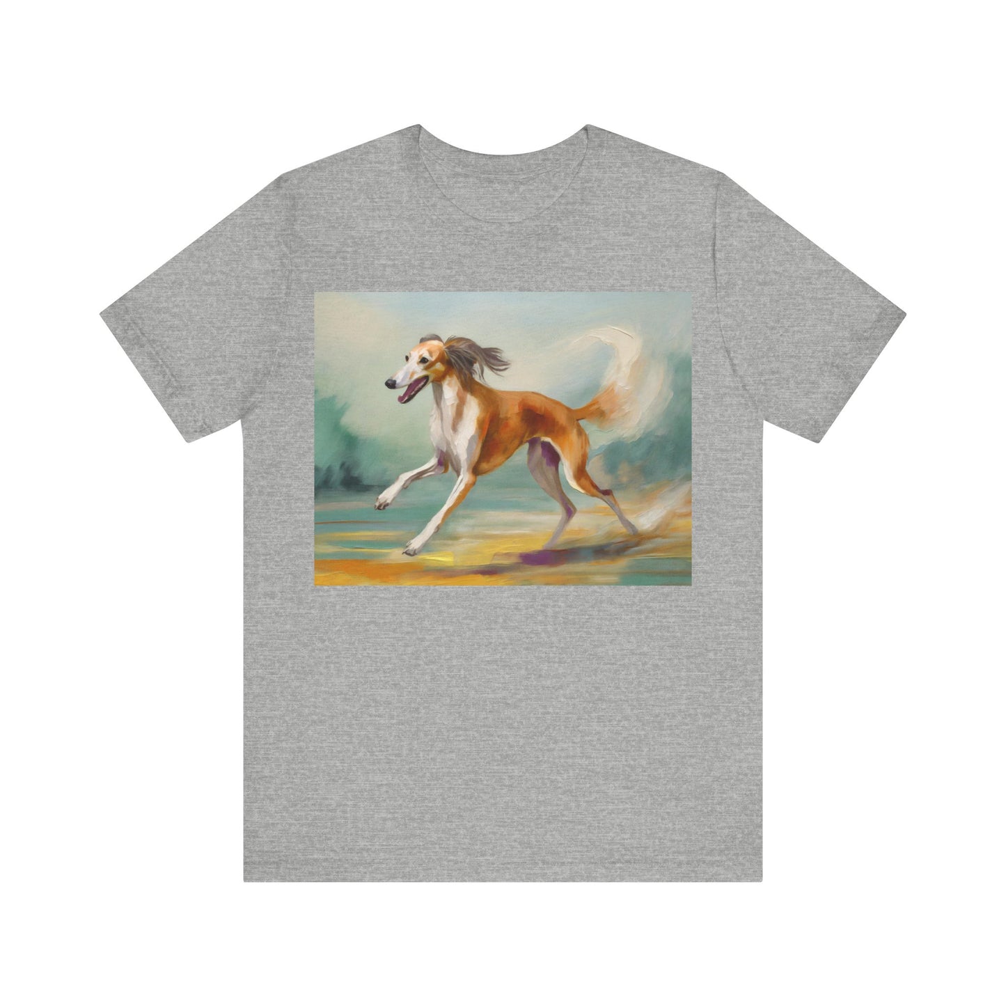 Saluki 'On the Run' Unisex Jersey Short Sleeve Tee