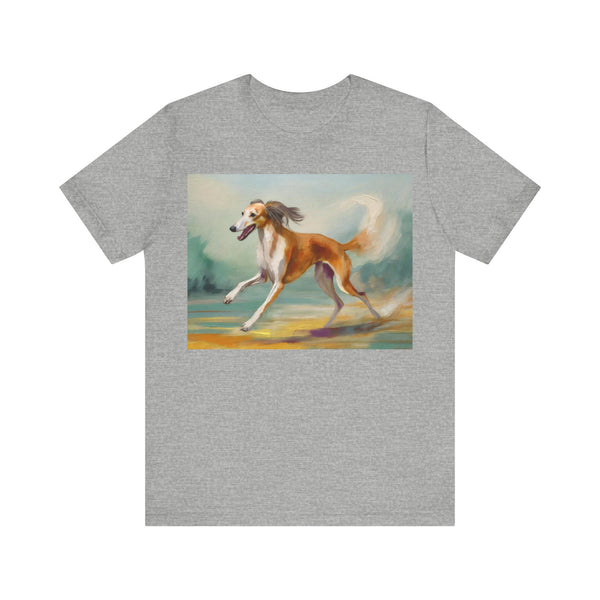 Saluki 'On the Run' Unisex Jersey Short Sleeve Tee