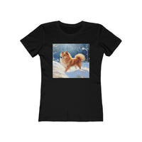 Finnish Spitz - Women's Slim Fit Ringspun Cotton Tee