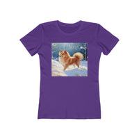 Finnish Spitz - Women's Slim Fit Ringspun Cotton Tee