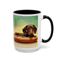 Dachshund 'Weiner Dog'  --  Accent Coffee Mug (11, 15oz)