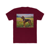 Plott Hound Men's Fitted Cotton Crew Tee