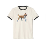 Korean Jindo Unisex Cotton Ringer T-Shirt