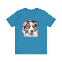 Australian Shepherd - Blue Merle Unisex Jersey Short Sleeve Tee