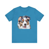 Australian Shepherd - Blue Merle Unisex Jersey Short Sleeve Tee