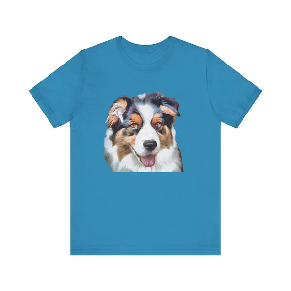 Australian Shepherd - Blue Merle Unisex Jersey Short Sleeve Tee