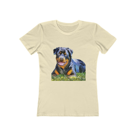 Rottweiler 'Lina' Women's Slim Fit Ringspun Cotton T-Shirt