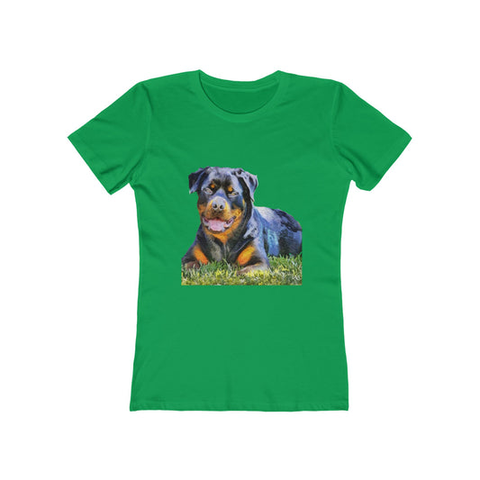 Rottweiler 'Lina' Women's Slim Fit Ringspun Cotton T-Shirt