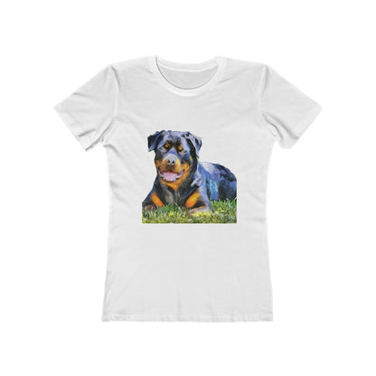 Rottweiler 'Lina' Women's Slim Fit Ringspun Cotton T-Shirt