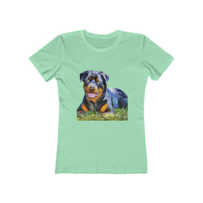 Rottweiler 'Lina' Women's Slim Fit Ringspun Cotton T-Shirt