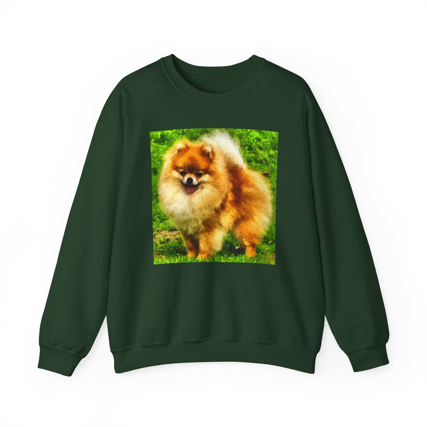 Pomeranian 'Pom Pom' Unisex 50/50 Crewneck Sweatshirt