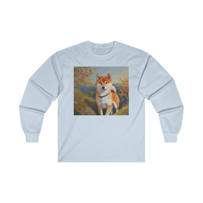 Shiba Inu  Cotton Long Sleeve Tee