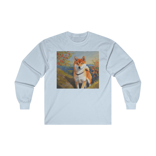 Shiba Inu  Cotton Long Sleeve Tee
