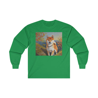 Shiba Inu  Cotton Long Sleeve Tee
