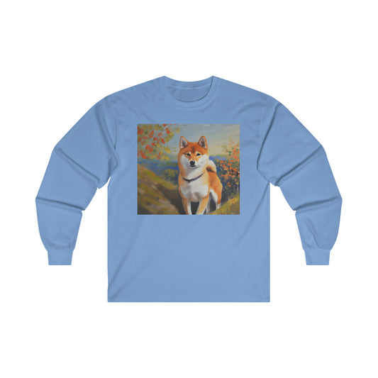 Shiba Inu  Cotton Long Sleeve Tee