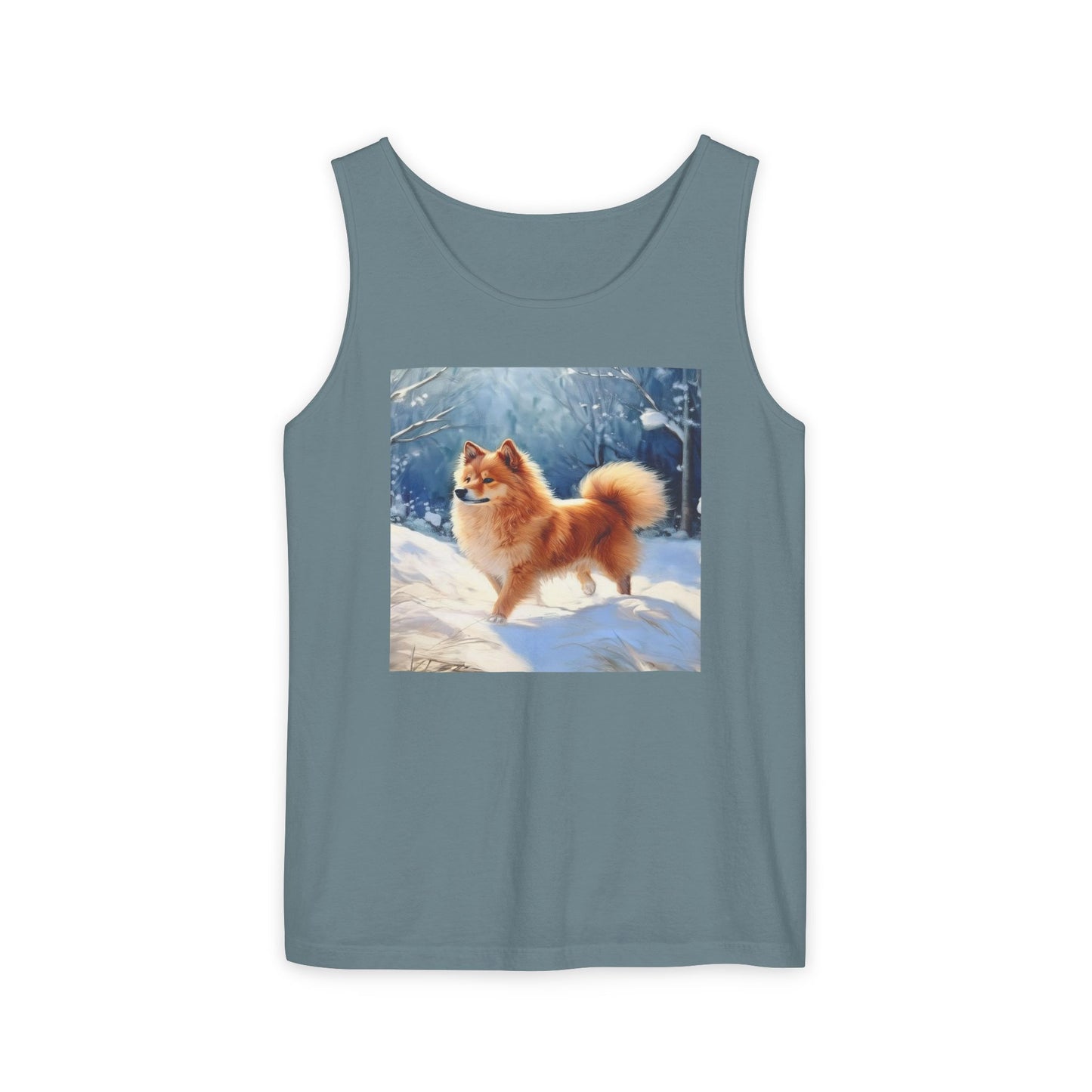 Finnish Spitz Unisex Relaxed Fit Garment-Dyed Tank Top