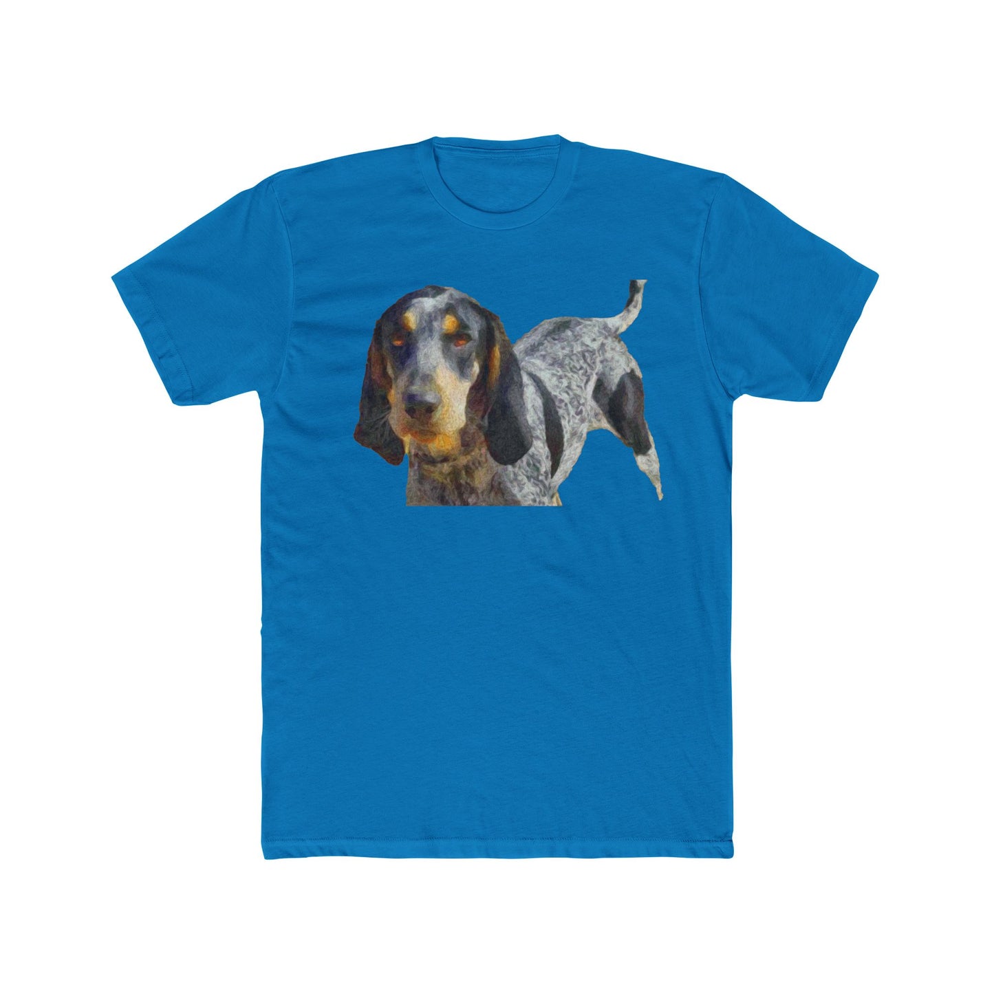 Bluetick Coonhound Men's Fitted Cotton Crew Tee