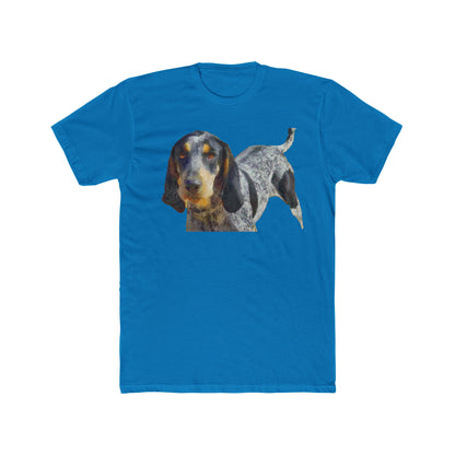 Bluetick Coonhound Men's Fitted Cotton Crew Tee