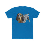 Bluetick Coonhound Men's Fitted Cotton Crew Tee
