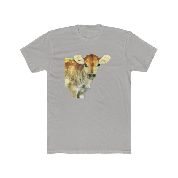 Jersey Calf - Men's Fitted  Cotton Crew Tee
