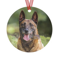 Belgian Malinois -- Metal Ornaments