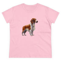 Irish Red & White Setter  Women's Midweight Cotton Tee