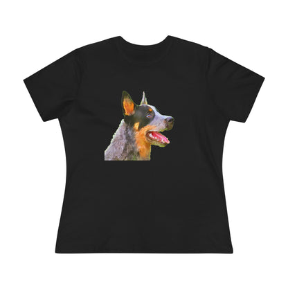 Blue Heeler - Australian Cattle Dog 'Percy' Women's Relaxed Fit Cotton Tee