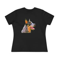 Blue Heeler - Australian Cattle Dog 'Percy' Women's Relaxed Fit Cotton Tee