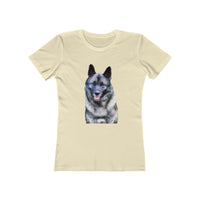 Norwegian Elkhound - Women's Slim Fit Ringspun Cotton T-Shirt