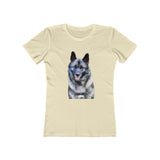 Norwegian Elkhound - Women's Slim Fit Ringspun Cotton T-Shirt