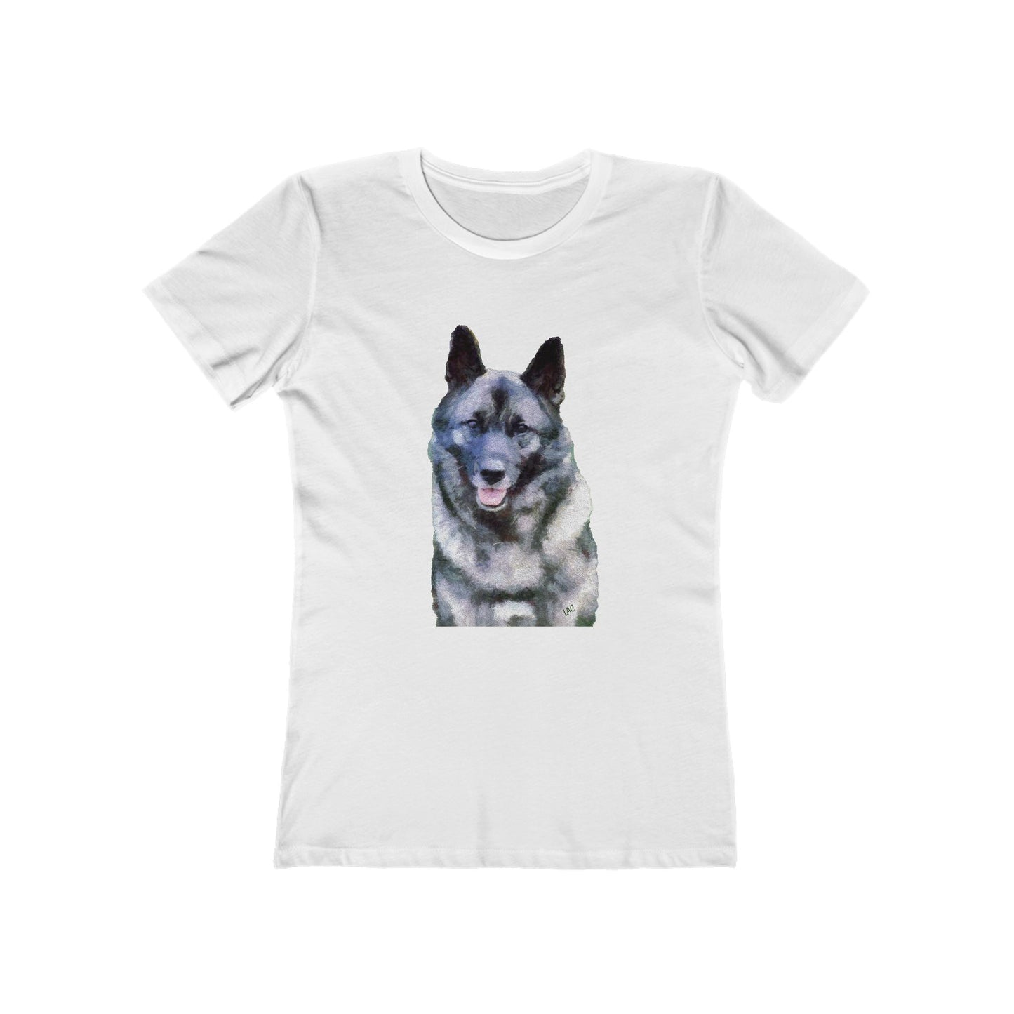 Norwegian Elkhound - Women's Slim Fit Ringspun Cotton T-Shirt