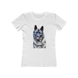 Norwegian Elkhound - Women's Slim Fit Ringspun Cotton T-Shirt