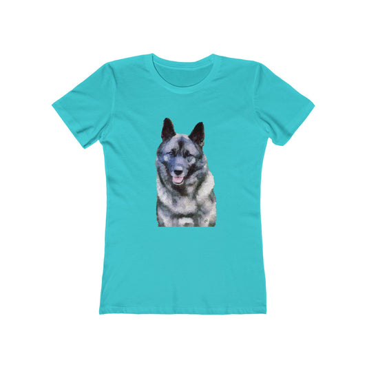 Norwegian Elkhound - Women's Slim Fit Ringspun Cotton T-Shirt