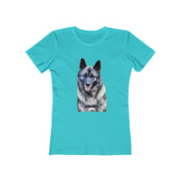 Norwegian Elkhound - Women's Slim Fit Ringspun Cotton T-Shirt