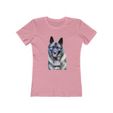 Norwegian Elkhound - Women's Slim Fit Ringspun Cotton T-Shirt