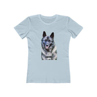 Norwegian Elkhound - Women's Slim Fit Ringspun Cotton T-Shirt