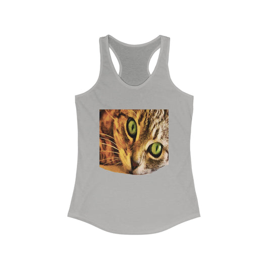 Wide-eye Cat - Women's Racerback Tank